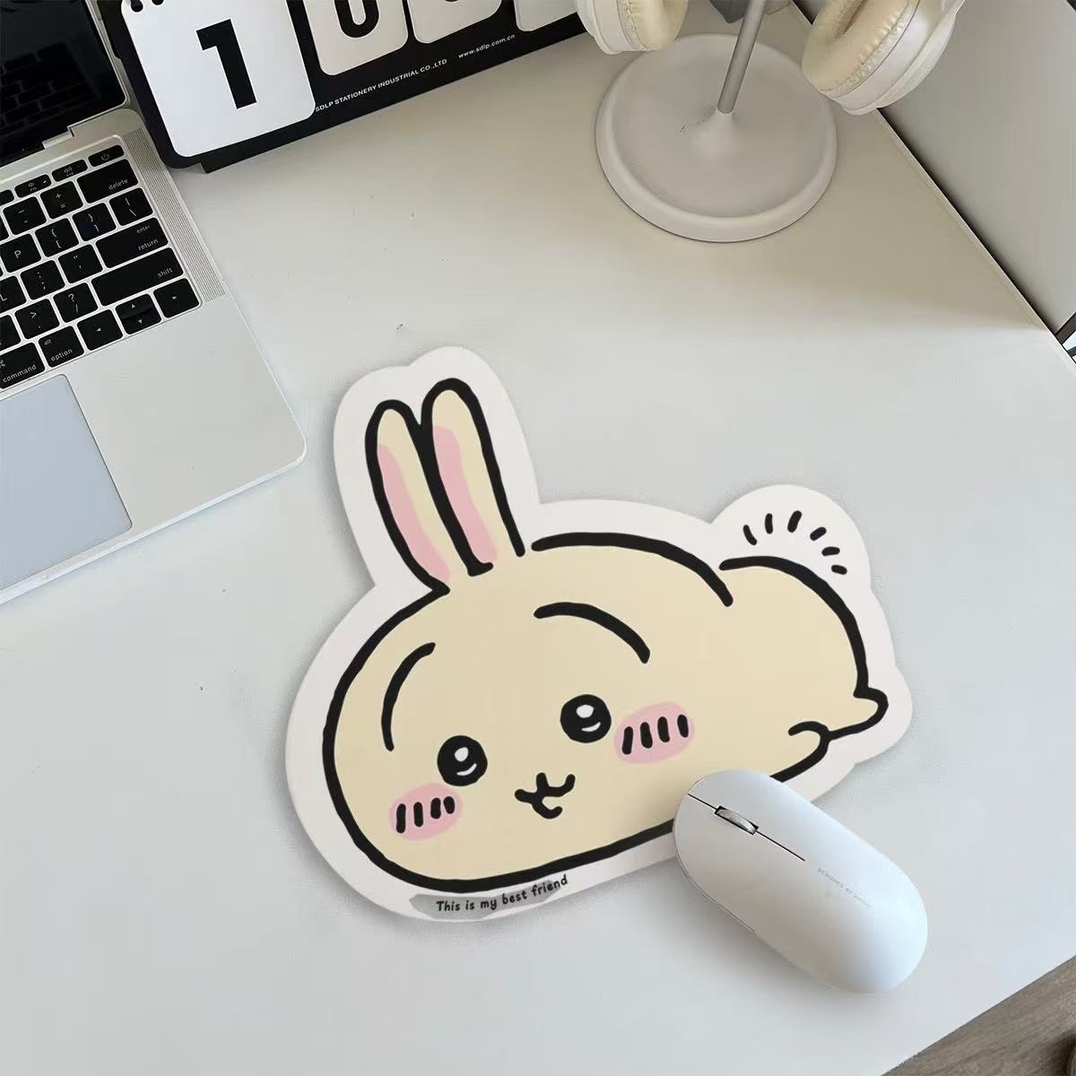 Desk Setup Cozy - Chiikawa Cartoon Jiyi Usagi Hachiware Skórzana