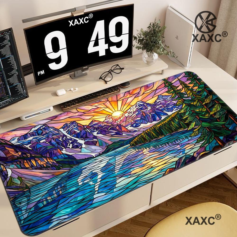Desk Setup Natural - Podkładka na biurko z motywem górskich