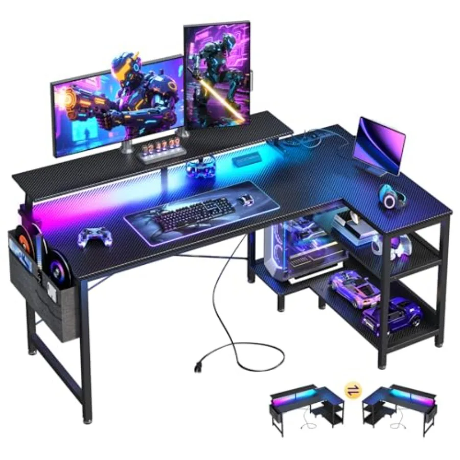 Desk Setup L Shaped - Biurko do gier w kształcie litery