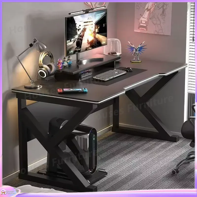 Desk Setup L Shaped - Biurko gamingowe Cafe Metal, czarne, z