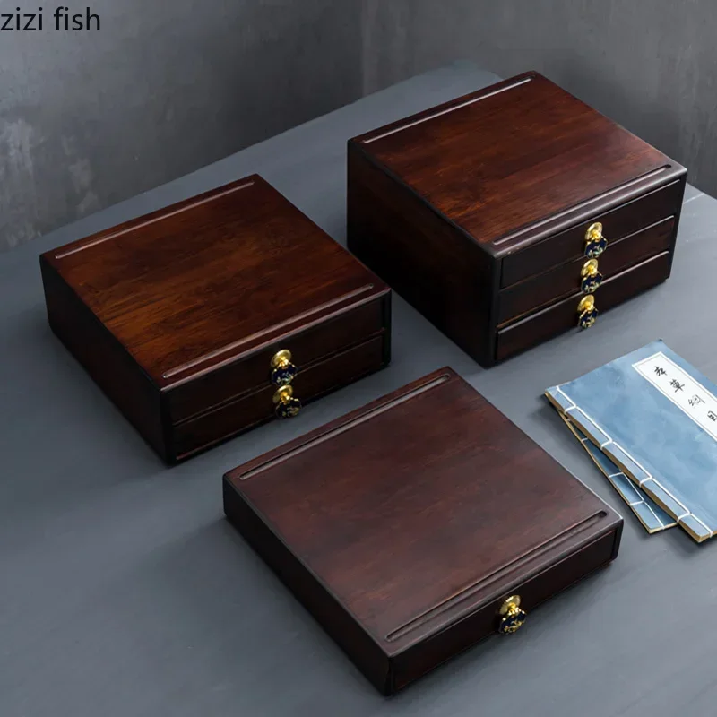 Drawer Organizer Bamboo - Pudełko do przechowywania ciastek herbacianych, bambusowe
