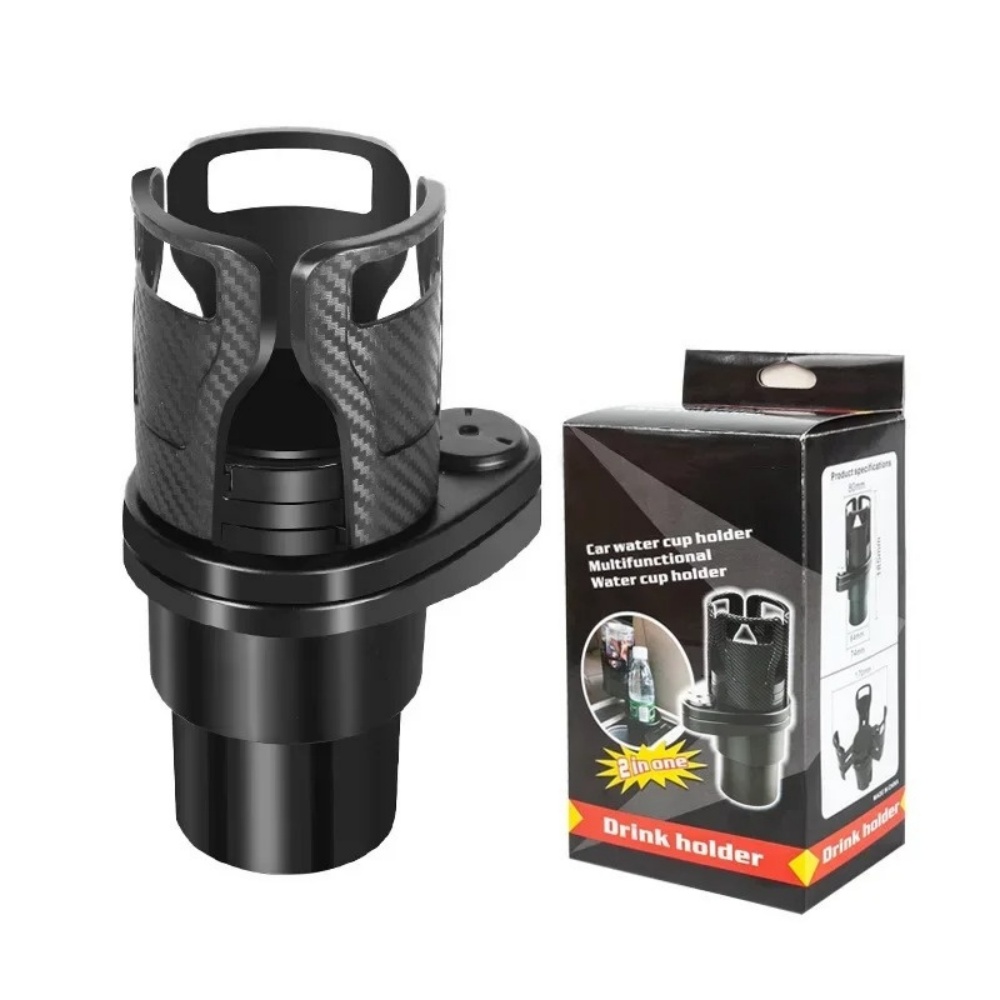 Dual Phone Holder - Uniwersalny samochodowy uchwyt na napoje, wysuwany,