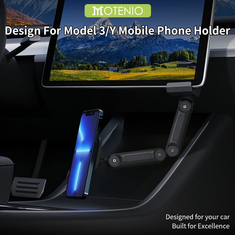 Dual Phone Holder - Składany, bezprzewodowy, magnetyczny uchwyt na telefon