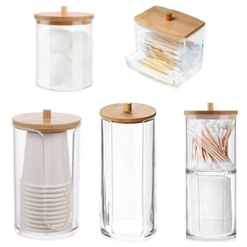 Drawer Organizer Bamboo - Akrylowe pudełko do przechowywania Słoik łazienkowy