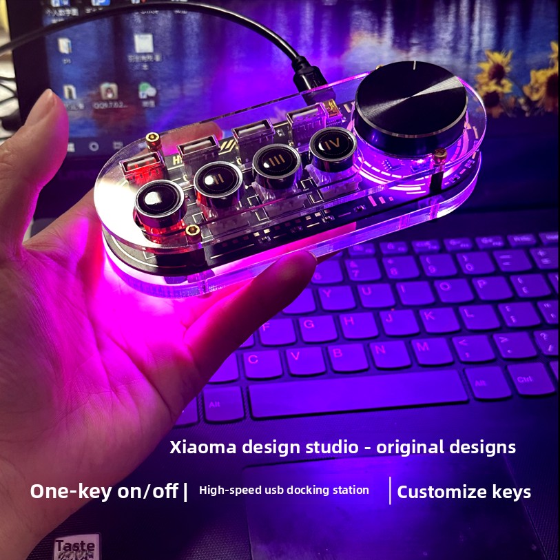 Desk Setup Aesthetic - Personalizowany hub USB z funkcją rozszerzania
