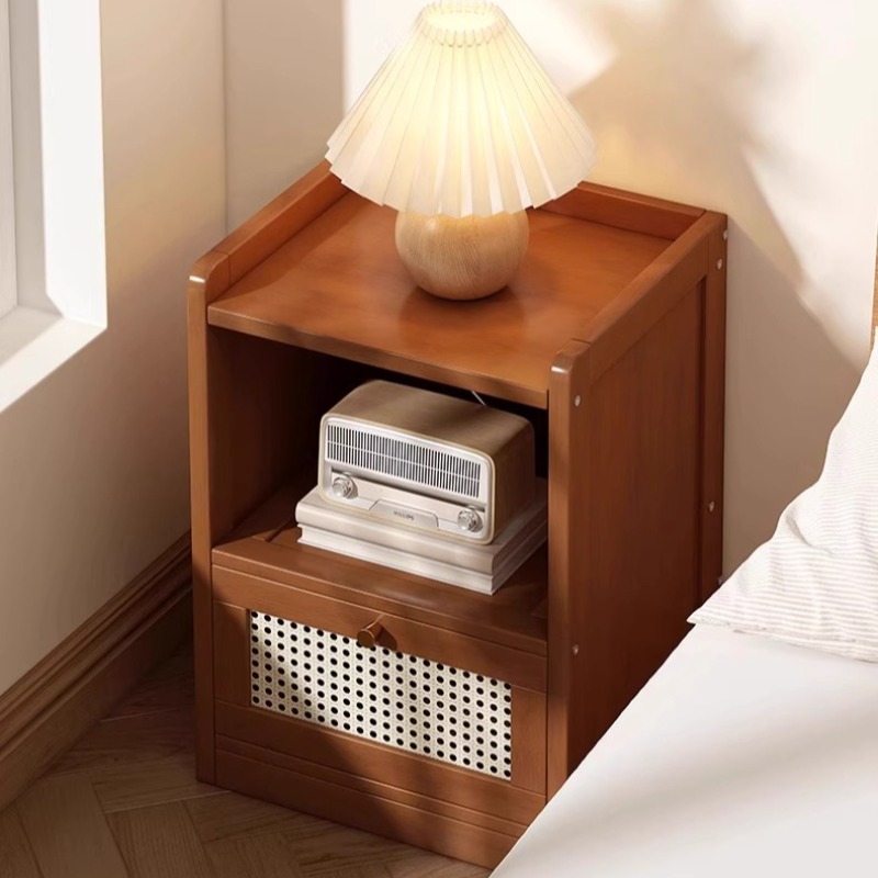 Drawer Organizer Bamboo - Szafka nocna z bambusowego podłogowego drewna,