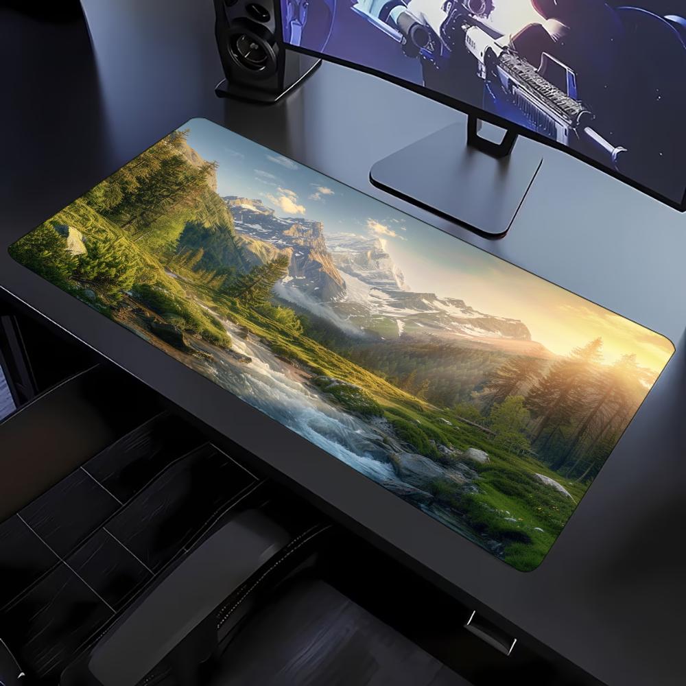 Desk Setup Natural - Podkładka pod mysz z motywem przyrody
