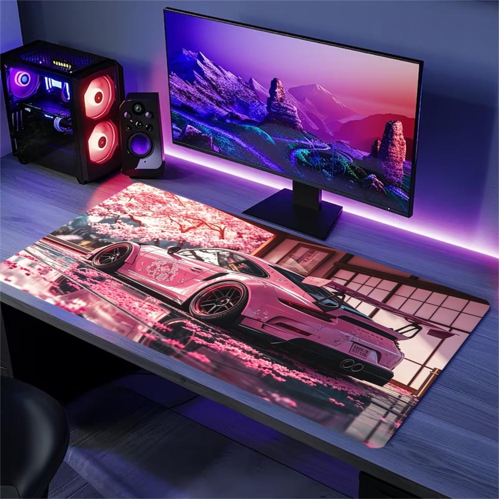 Desk Setup Pc And Laptop - Podkładka na biurko Sakura Sports Car,