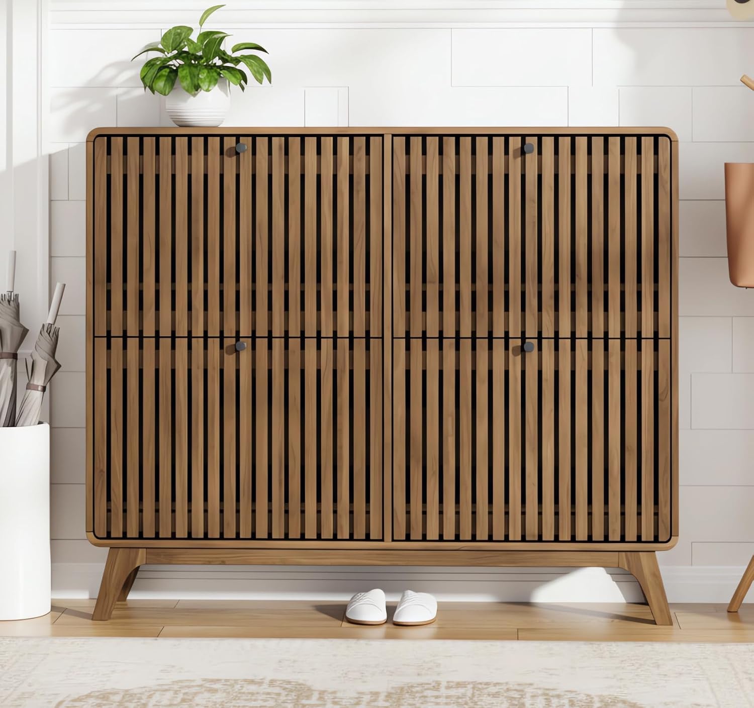 Drawer Organizer Bamboo - # Duża bambusowa szafka na buty