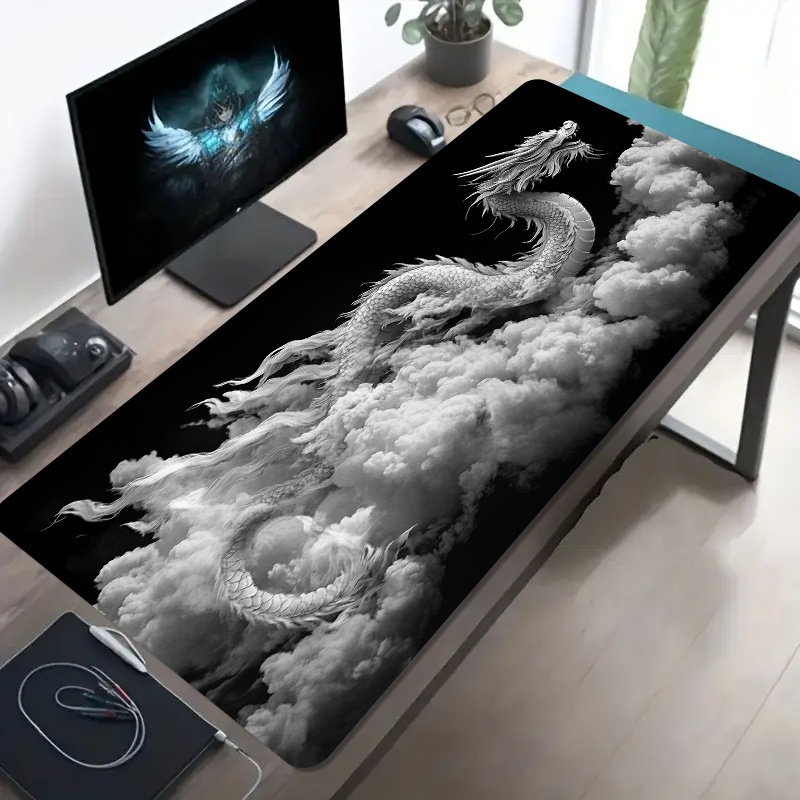 Czarno-biała podkładka pod mys – Desk Setup Pc And Laptop recenzja i cena
