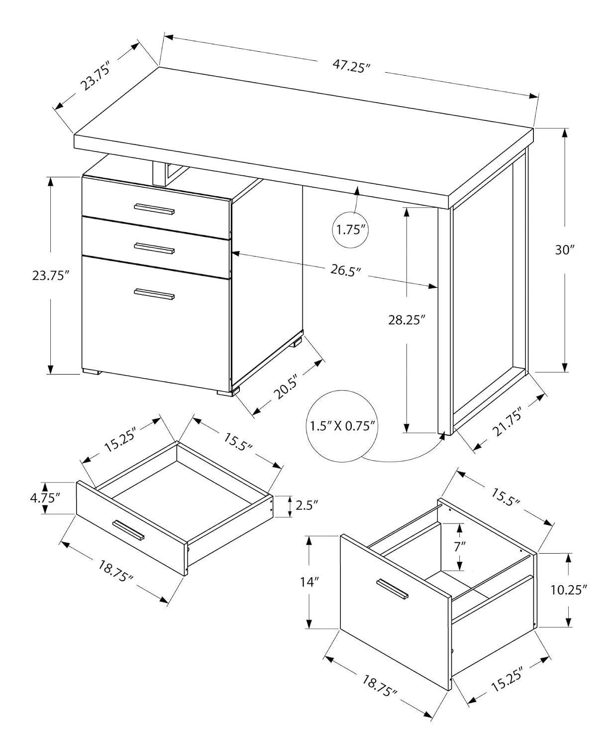Biurko komputerowe do domowego – Desk Setup Black And White recenzja i cena
