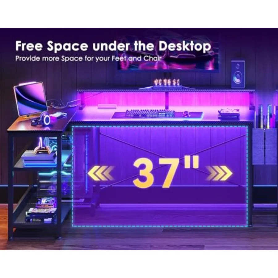 Biurko do gier w kształcie lit – Desk Setup L Shaped recenzja i cena