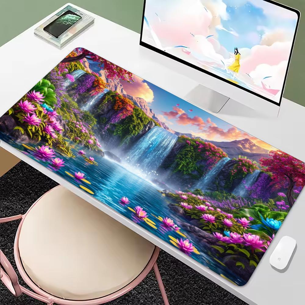 Kolorowy kwiatowy wodospad, sc – Desk Setup Natural recenzja i cena