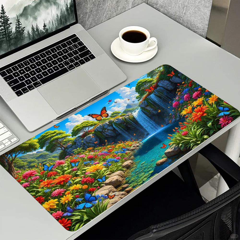 Kolorowy kwiatowy wodospad, sc – Desk Setup Natural recenzja i cena