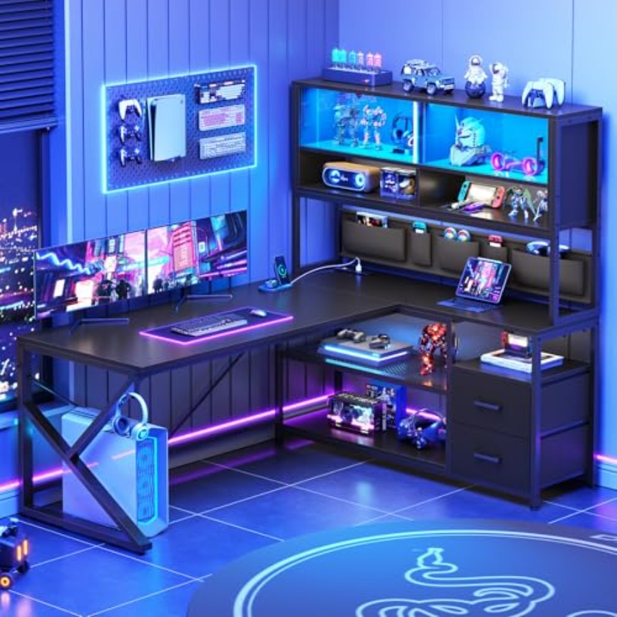 Biurko gamingowe w kształcie l – Desk Setup L Shaped recenzja i cena