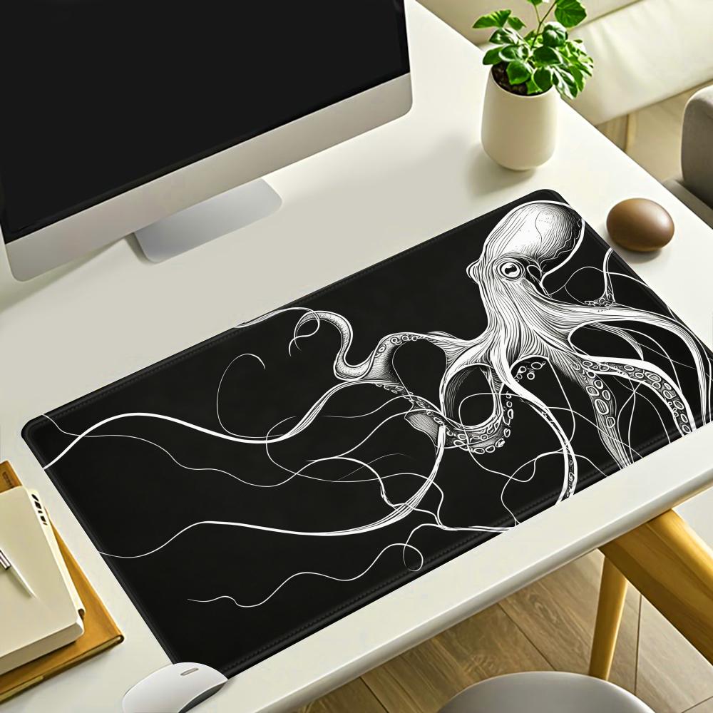 Podkładka pod mysz HYBXAXC Oct – Desk Setup Black And White recenzja i cena