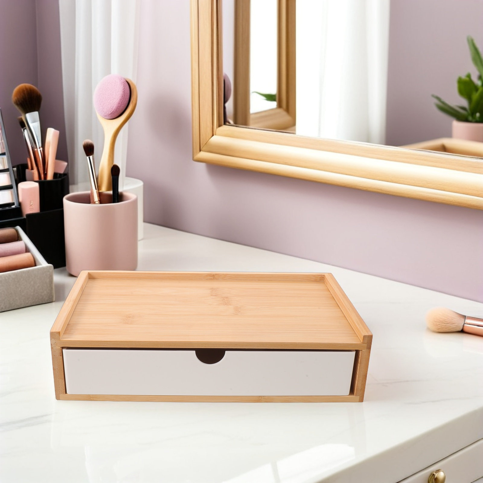 Organizer na biurko, bambusowy – Drawer Organizer Bamboo recenzja i cena