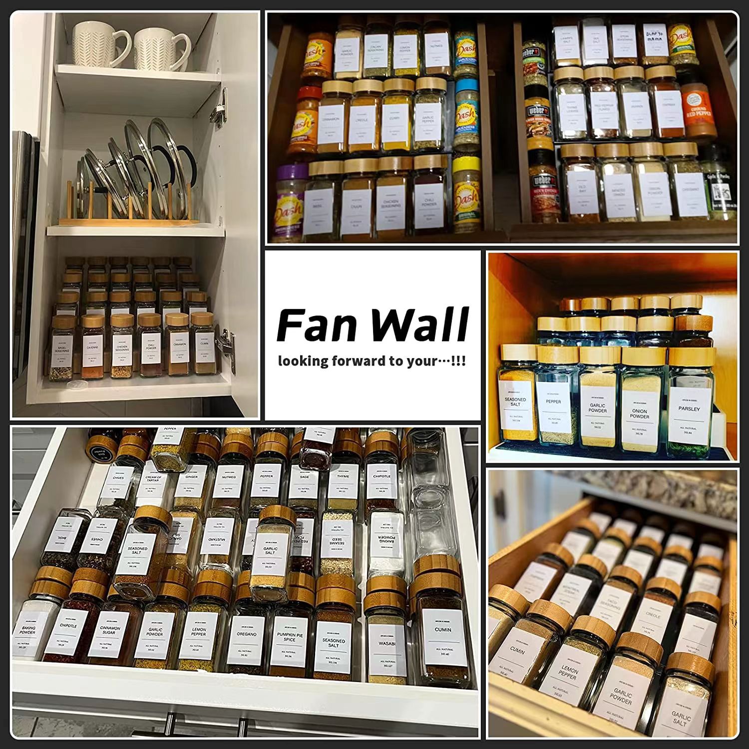 Szklane słoiki na przyprawy z  – Drawer Organizer Bamboo recenzja i cena