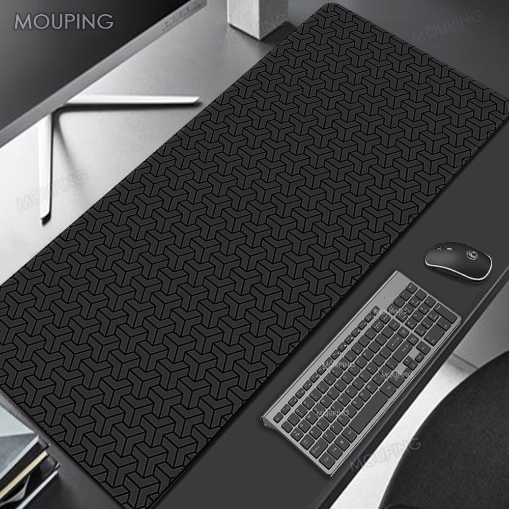Czarna mata na biurko, dywanik – Desk Setup Black And White recenzja i cena
