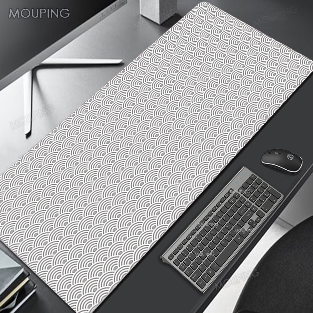 Czarna mata na biurko, dywanik – Desk Setup Black And White recenzja i cena