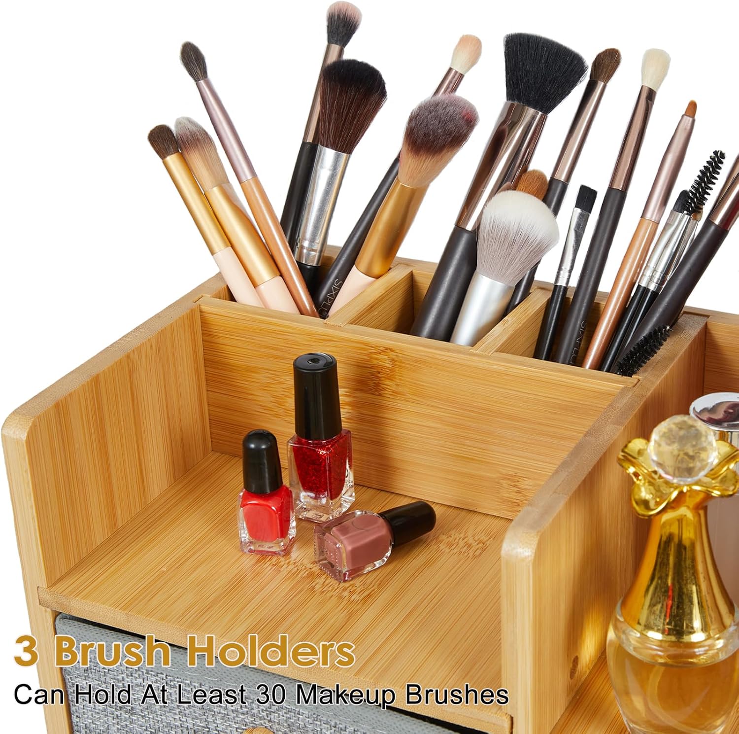 Duży, trójpoziomowy organizer  – Drawer Organizer Bamboo recenzja i cena