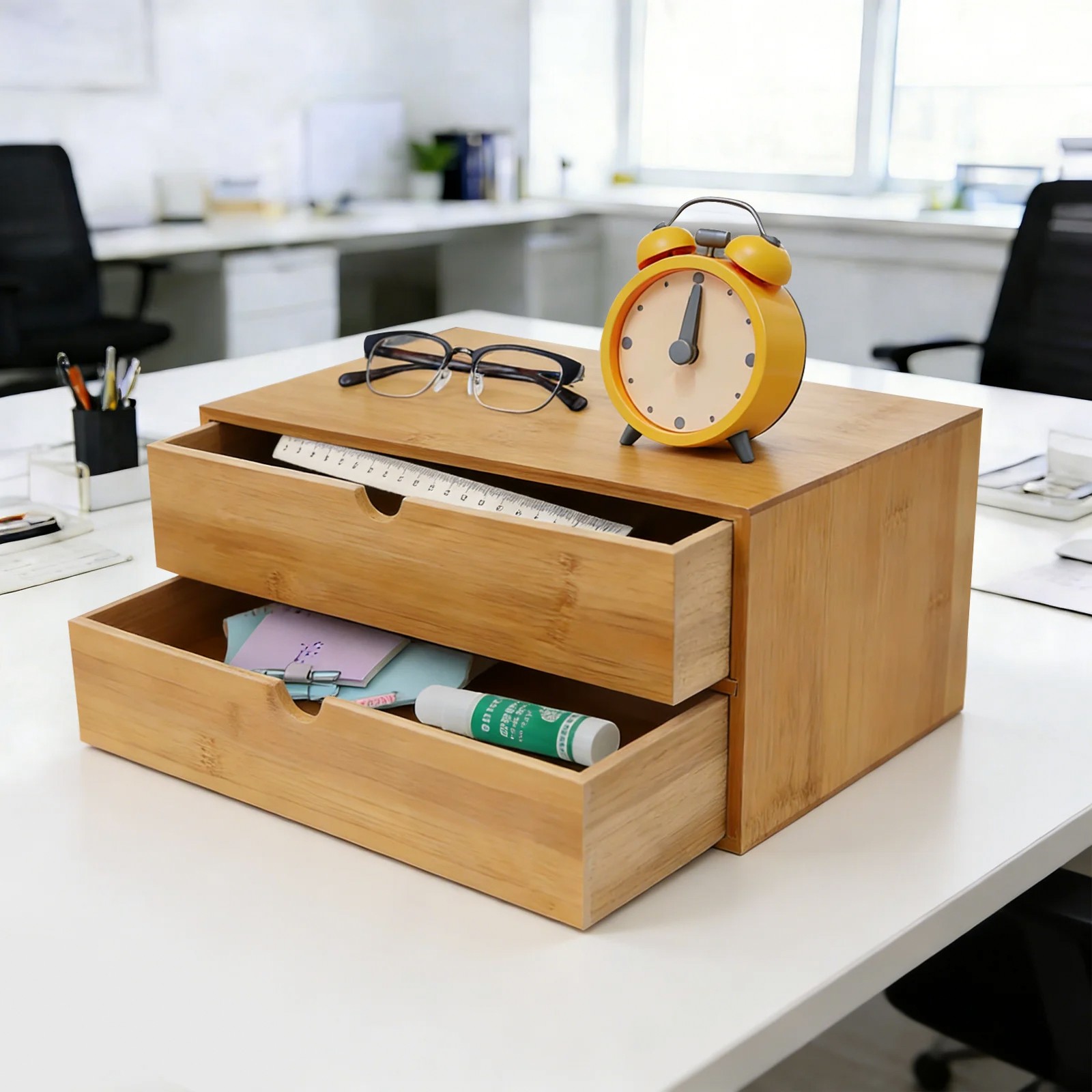 Organizer na biurko, 2-szuflad – Drawer Organizer Bamboo recenzja i cena